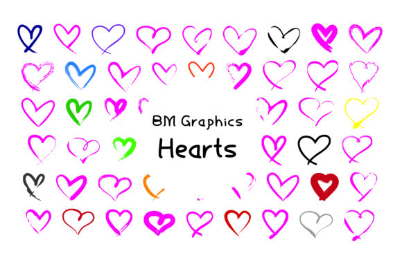 BM Graphics - Hearts: A Professional Display Font for Your Brand