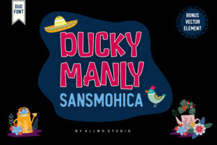 Ducky Manly: A Playful Typeface for Editorial Creativity