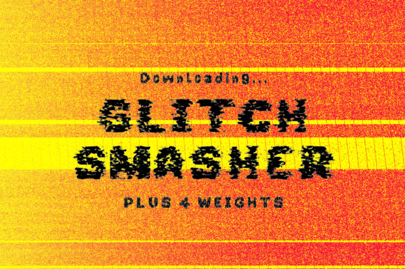 Glitch Smasher: A Bold Font for Creative Makers