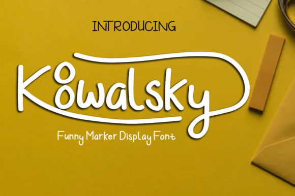 Koowalsky Font for Handmade and Commercial Craft Projects