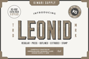 Leonid: A Bold Handwritten Font for Digital Design