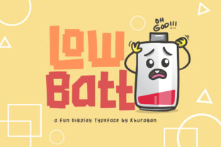 Low Batt: A Whimsical Font for Creative Branding