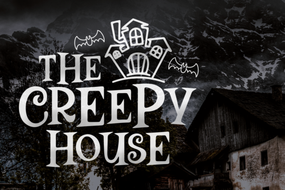 The Creepy House Font for Spooky Web Design
