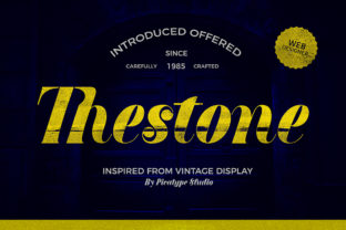 Thestone: A Bold Retro Font for Authentic Branding