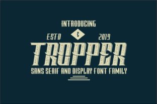 Tropper Family: Vintage-Inspired Display Fonts for Bold Branding